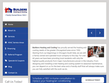 Tablet Screenshot of buildersheatingandcooling.com